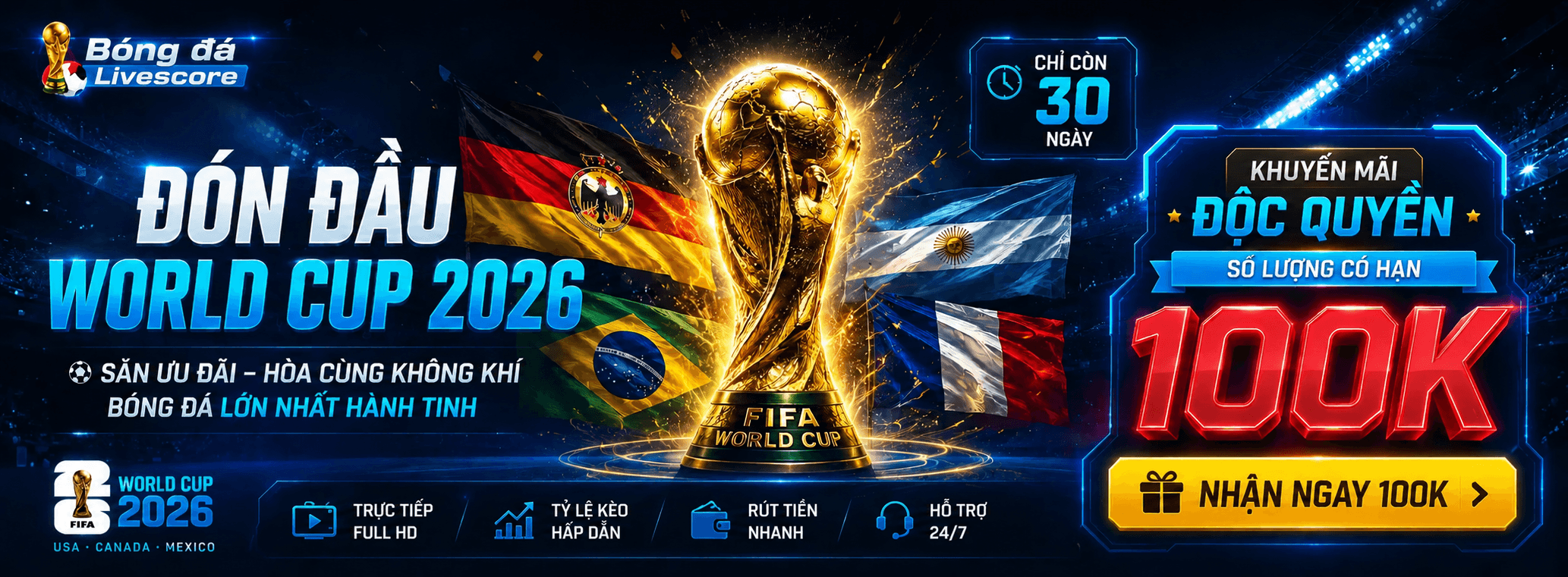 Trực tiếp Jordan vs Algeria 23/06/2026 - Xôi Lạc TV BĐ - Xem trực tiếp bóng đá full HD, link xem bóng đá trực tuyến hôm nay miễn phí tại Xôi Lạc TV BĐ